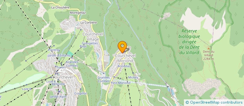 localisation de l'entreprise ACC à COURCHEVEL