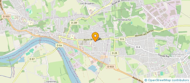 localisation de l'entreprise ACC à TREVOUX