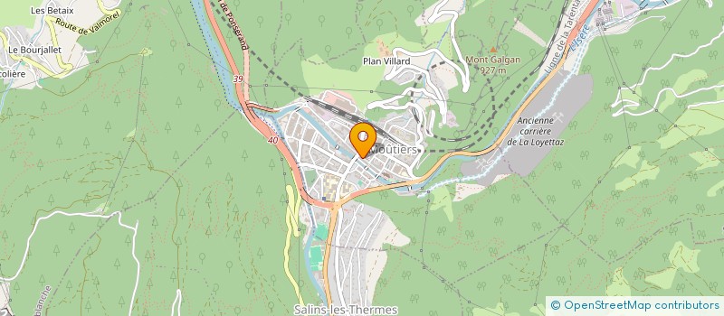 localisation de l'entreprise ACC à MOUTIERS