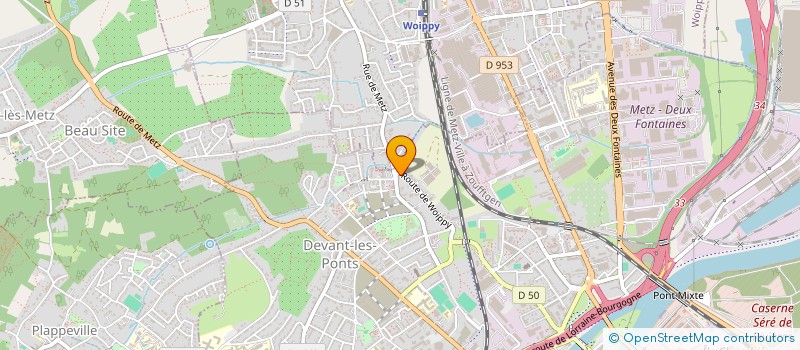 localisation de l'entreprise ACC AGENCEMENT à METZ