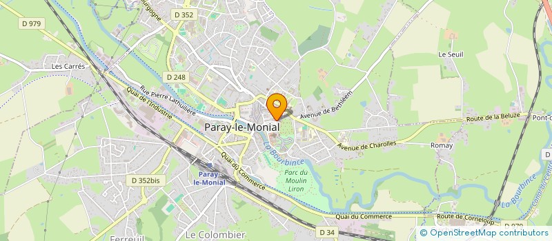 localisation de l'entreprise ACC.ASSOCIAT COR CHRISTI  PARAY-LE-MONIAL