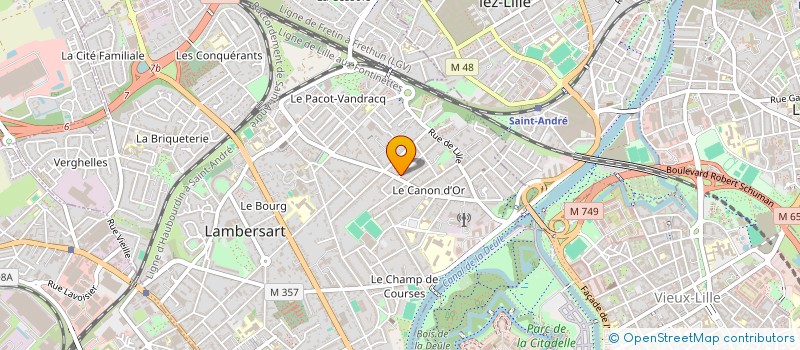 localisation de l'entreprise ACC (AUBRUN COMPTABILITE CONSEIL) à LAMBERSART