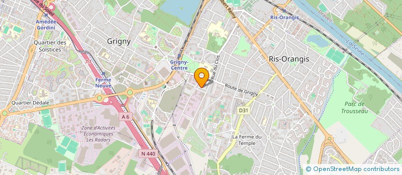 localisation de l'entreprise ACC AUTO à RIS-ORANGIS