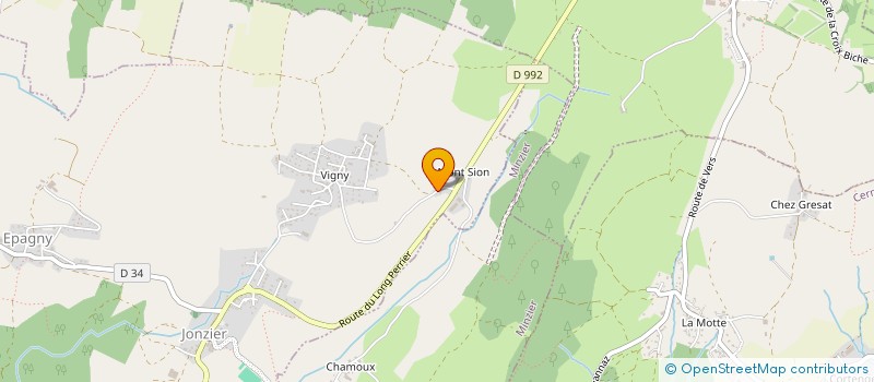 localisation de l'entreprise ACC CHONVEROPOLIS  JONZIER-EPAGNY