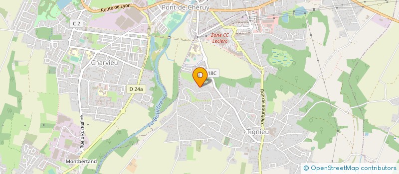 localisation de l'entreprise ACC CREMIEU  NIVOLAS-VERMELLE