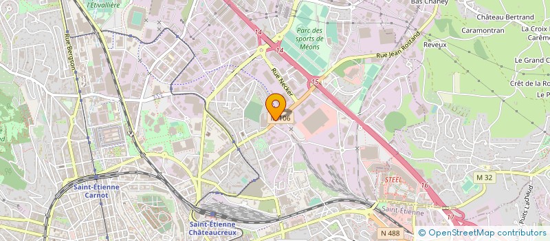localisation de l'entreprise ACC LOG TRANSPORTS à SAINT-ETIENNE