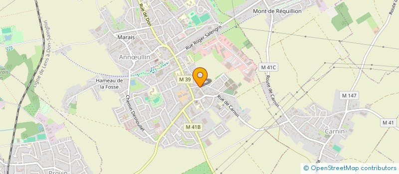 localisation de l'entreprise ACC NEGOCE 59  ANNULLIN