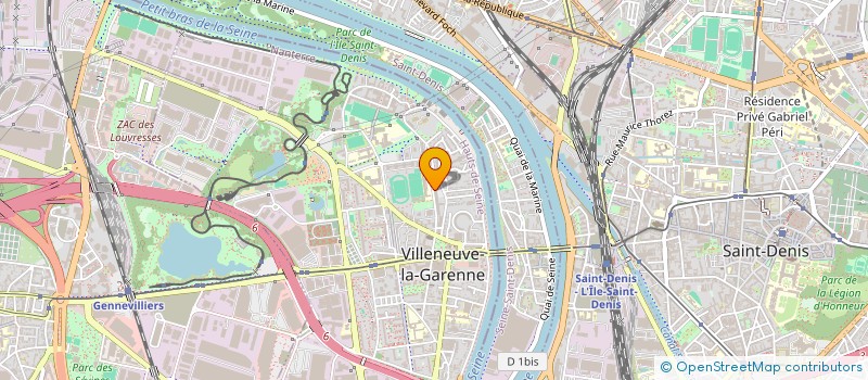 localisation de l'entreprise ACC SERVICES à VILLENEUVE-LA-GARENNE