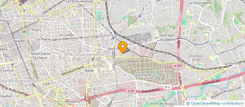 localisation de l'entreprise ACC2B à MARSEILLE