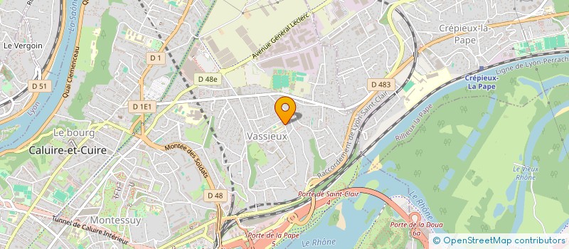 localisation de l'entreprise ACCA  CALUIRE-ET-CUIRE