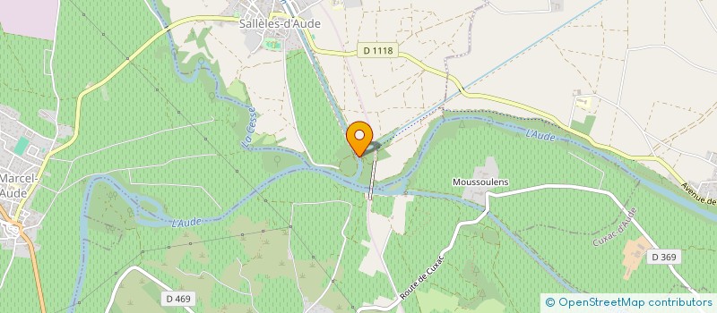 localisation de l'entreprise ACCA DE CUXAC D AUDE  CUXAC D'AUDE