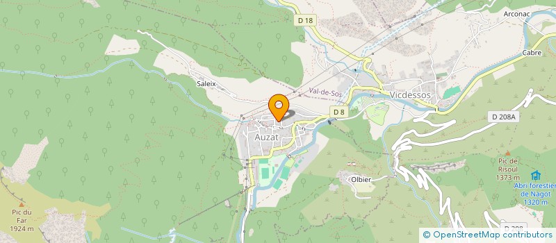 localisation de l'entreprise ACCA DE LERCOUL à VAL-DE-SOS