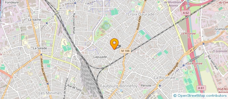 localisation de l'entreprise ACCA FABAS à TOULOUSE