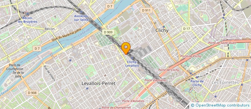 localisation de l'entreprise ACCA RESEARCH à LEVALLOIS-PERRET