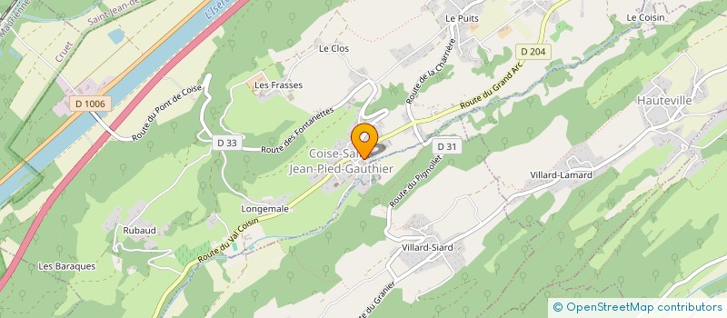 localisation de l'entreprise ACCA ST HUBERT CHIGNIN  CHIGNIN