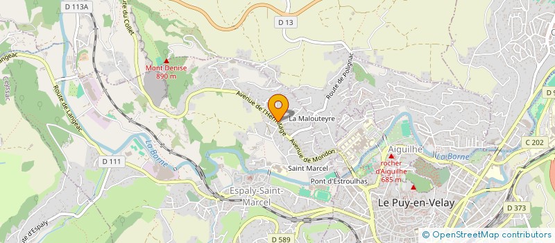 localisation de l'entreprise ACCADEMIE D AIKIDO DU VELAY  ESPALY-SAINT-MARCEL