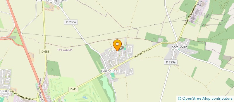 localisation de l'entreprise ACCAF  LE CASTELET