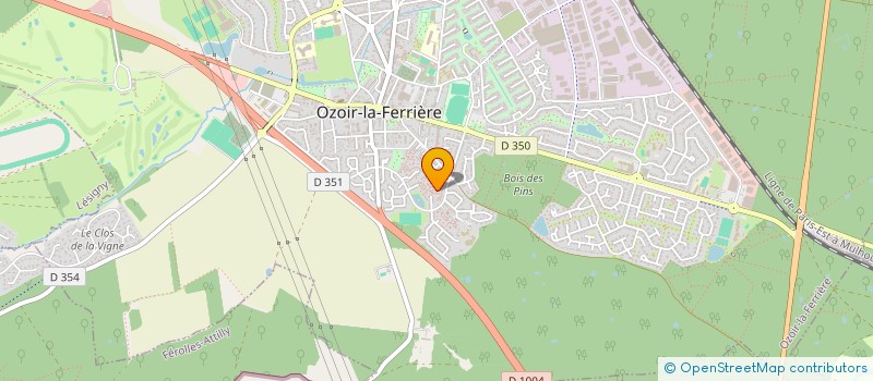 localisation de l'entreprise ACCALYS FINANCES  OZOIR-LA-FERRIERE