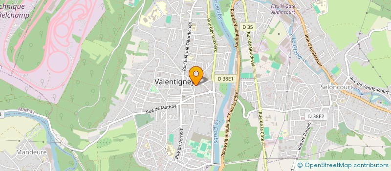 localisation de l'entreprise ACCAPPELLA  MONTBELIARD