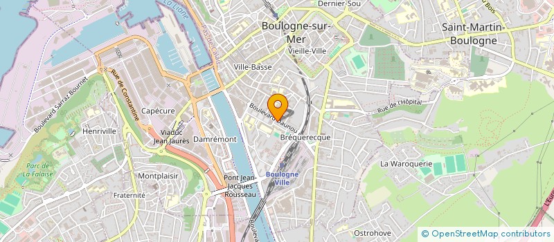 localisation de l'entreprise ACCARY à BOULOGNE-SUR-MER