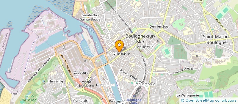 localisation de l'entreprise ACCARY LERICHE SAS à BOULOGNE-SUR-MER