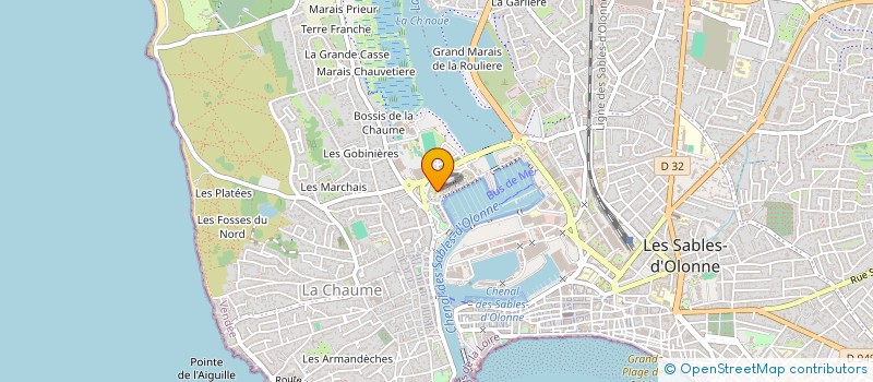 localisation de l'entreprise ACCASTILLAGE HAUTURIER  LES SABLES D'OLONNE