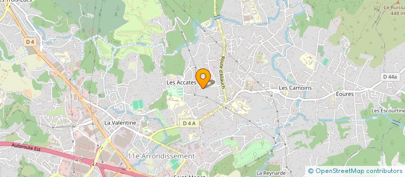 localisation de l'entreprise ACCATES ELECTRICITE à MARSEILLE 11EME