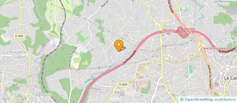 localisation de l'entreprise ACCCE CROISSANCE & MANAGEMENT à MOUGINS