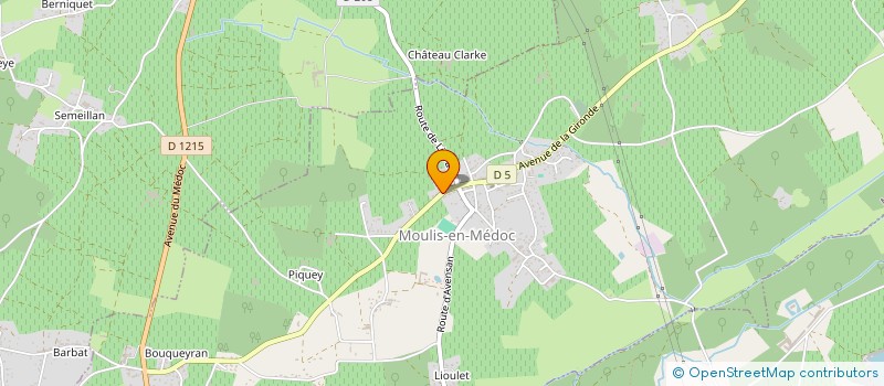 localisation de l'entreprise ACCCP OPTIK  MOULIS-EN-MEDOC