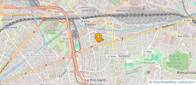 localisation de l'entreprise ACCDIFF à PANTIN