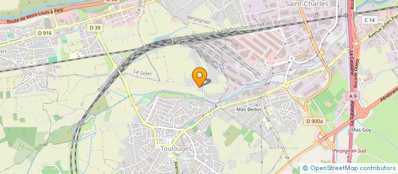 localisation de l'entreprise ACCE  TOULOUGES