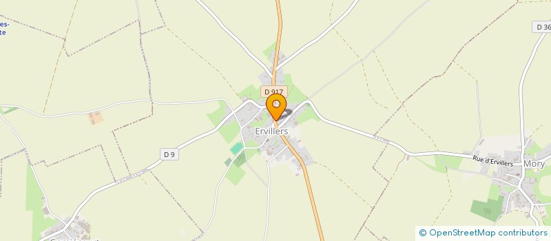 localisation de l'entreprise ACCE AUTO  ERVILLERS