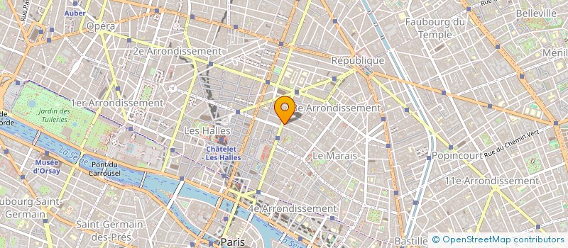 localisation de l'entreprise ACCE INT.  PARIS