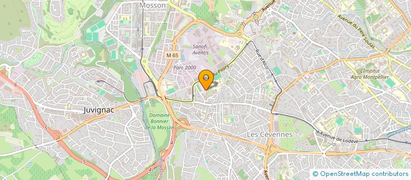 localisation de l'entreprise ACCEC à MONTPELLIER