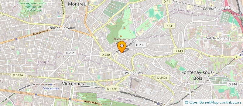 localisation de l'entreprise ACCED à FONTENAY-SOUS-BOIS