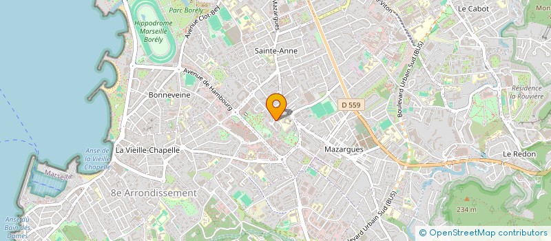 localisation de l'entreprise ACCED PLUS ACCOMPAGNEMENT CONSEIL COACHING EN DEVELOPPEMENT  MARSEILLE