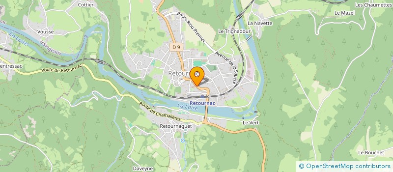 localisation de l'entreprise ACCEDIAG  RETOURNAC