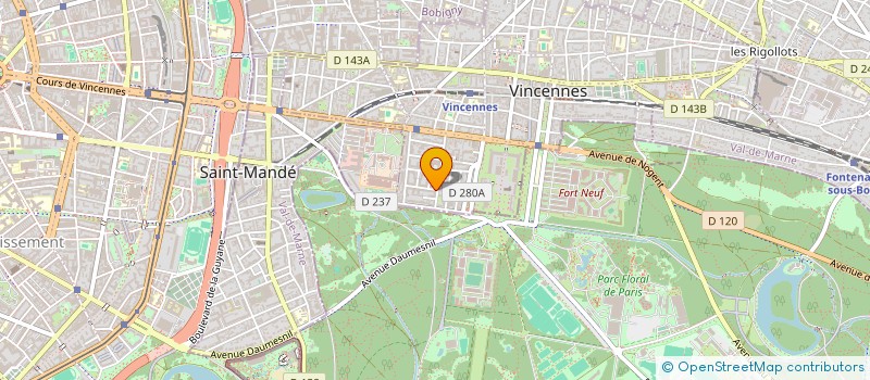 localisation de l'entreprise ACCEDO à VINCENNES