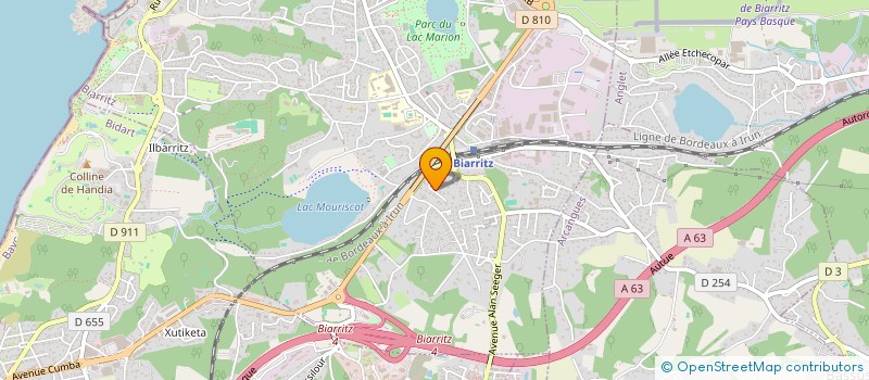 localisation de l'entreprise ACCEES TECHNOLOGIES  BIARRITZ