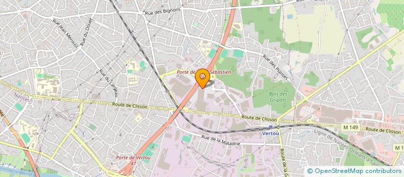 localisation de l'entreprise ACCEL à SAINT-SEBASTIEN-SUR-LOIRE