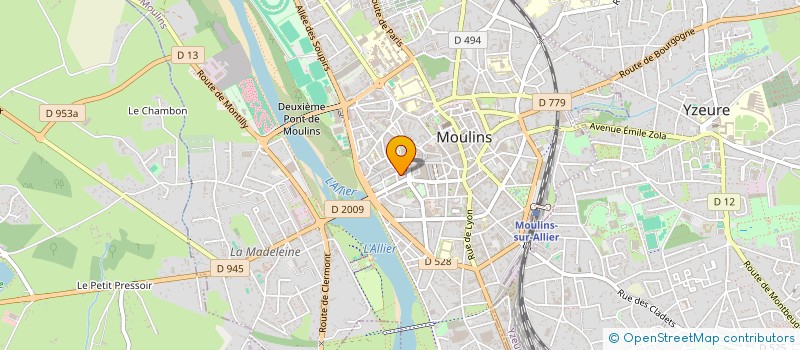 localisation de l'entreprise ACCEL'R 03 à MOULINS