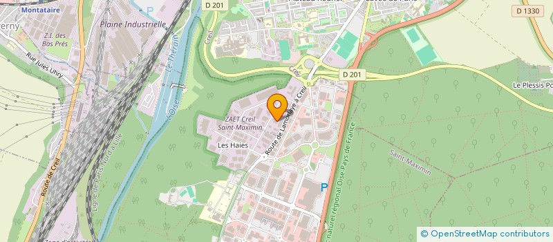 localisation de l'entreprise ACCELI à CREIL