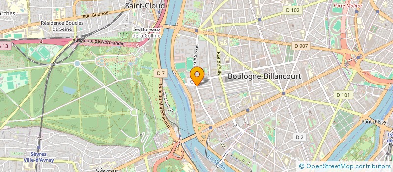 localisation de l'entreprise ACCELIA  BOULOGNE-BILLANCOURT