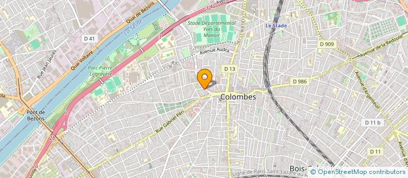 localisation de l'entreprise ACCELIB à COLOMBES