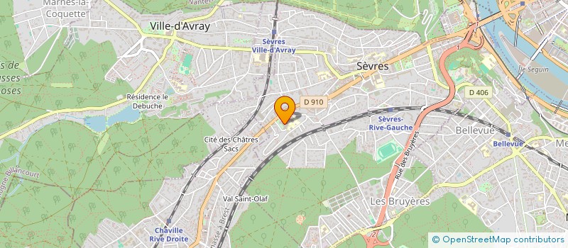 localisation de l'entreprise ACCELNOVA à SEVRES