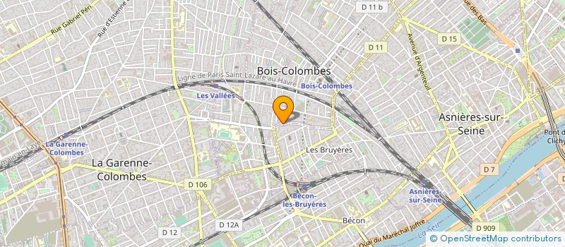 localisation de l'entreprise ACCELS  BOIS-COLOMBES