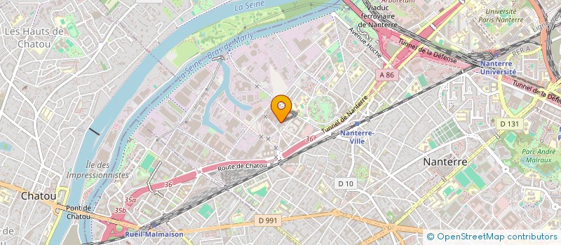 localisation de l'entreprise ACCELTECH  NANTERRE