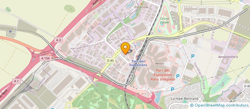 localisation de l'entreprise ACCELYA FRANCE à VILLEPINTE