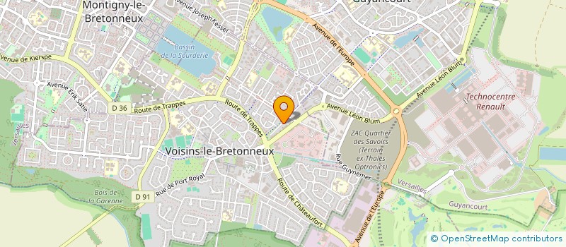 localisation de l'entreprise ACCELYS  VOISINS-LE-BRETONNEUX