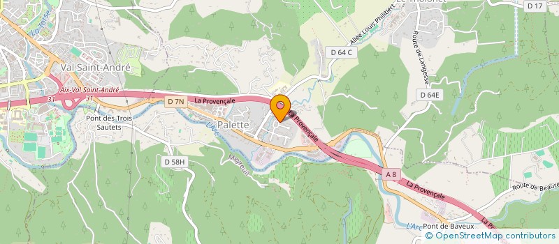 localisation de l'entreprise ACCELYS  LE THOLONET